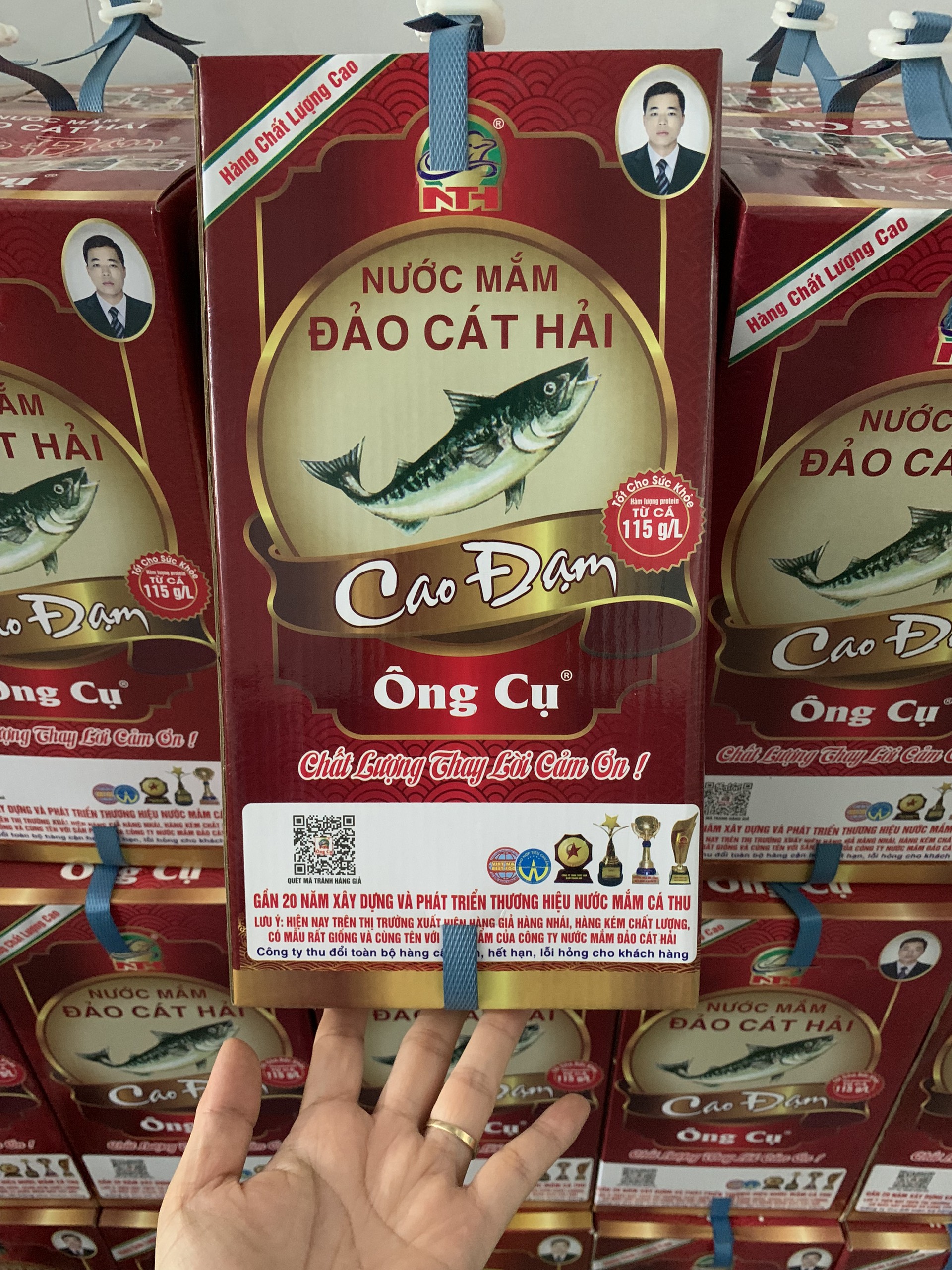 Nước mắm cao đạm ông cụ - Dung tích 650ml